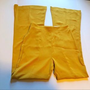 Express Yellow Flare Pants Size 6R